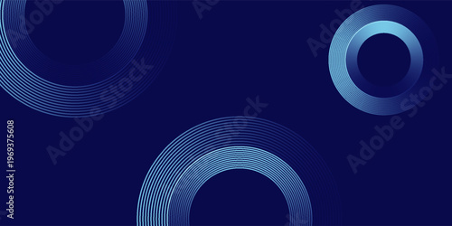 Circles Lines round frame, dynamic vector AI Technology science music concept lines.