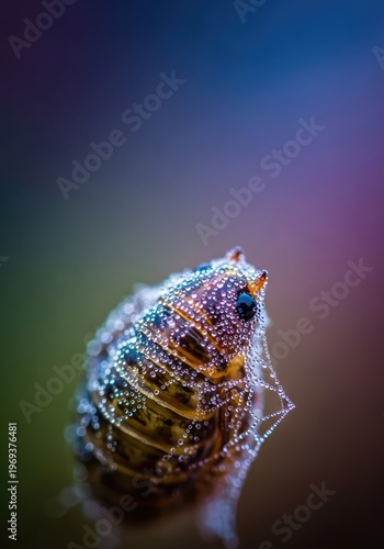 Macro shot of a detailed object displaying sharp focus in the foreground, contrasted against a soft, beautiful, and deeply blurred natural background, detailed, shallow, blur