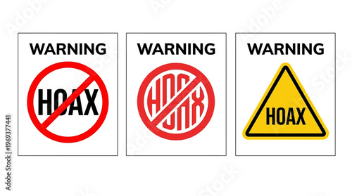 Vivid graphic indicators designed to alert individuals about misleading content and false claims, encouraging critical thinking and the verification of facts