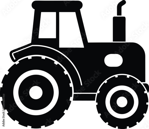 tractor isolated on white background