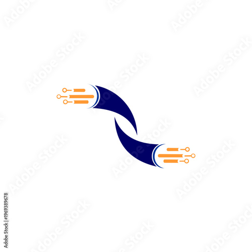 A delightful and minimalist logo in a palette of warm peach and vibrant pink, depicting a stack of pancakes.