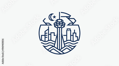Kuala Lumpur Cityscape Emblem