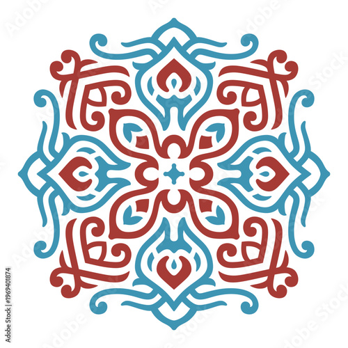 Geometric Tribal Mandala Tile Patterns