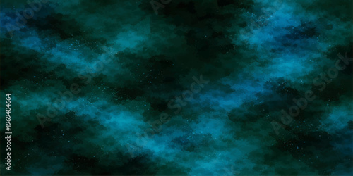 Abstract a vibrant cloudscape in hues of teal and deep indigo, evoking a sense of ethereal beauty and endless space. This visual journey invites exploration into the depths of imagination and wonder.