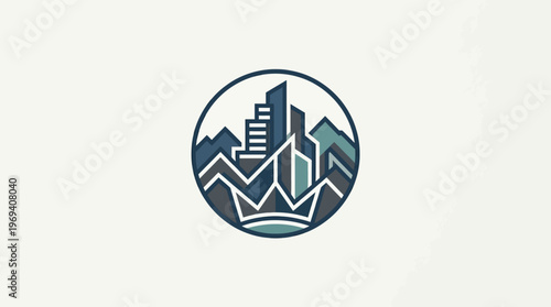 Abstract Cityscape Logo Design