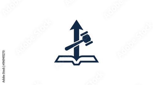 Legal Growth and Upward Trend Logo Design