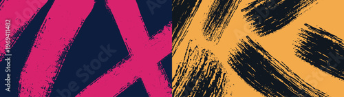 Abstract grunge texture background set. Vector