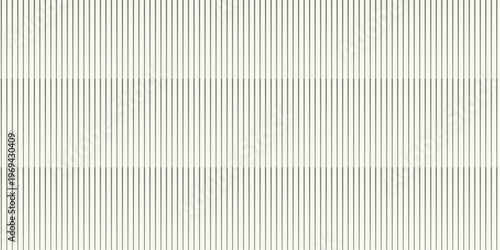 Optical illusion of wave-like motion created by vertical black lines of varying thickness. Abstract black-and-white design demonstrating visual perception and geometric distortion.