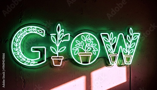 Photograph of a neon 