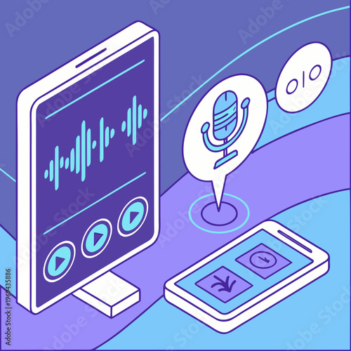 Voice recognition and digital sound display