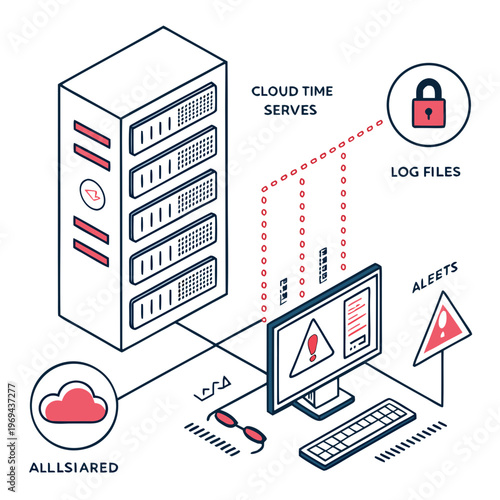 Cloud server security monitoring and alerts