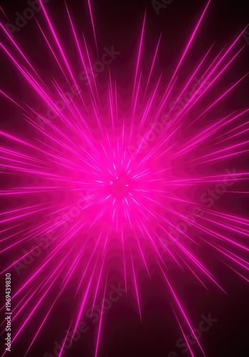 A dynamic and vibrant abstract background showcasing powerful radiating energy fields in brilliant magenta and neon colors ,strong ,dynamic ,color