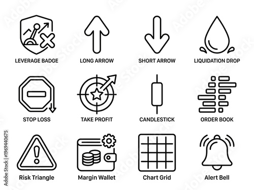 Trading Finance Investment Icons Collection