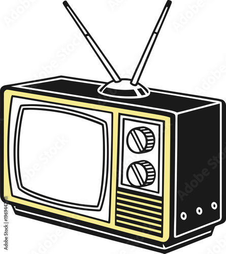 retro television set
