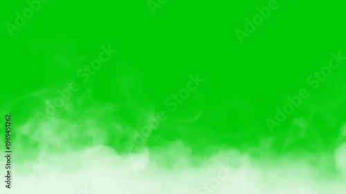 Awesome mysterious fog green screen effects animation footage 4k video