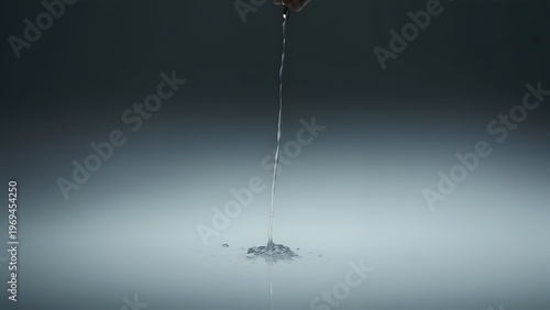 Close up of hand touching water.