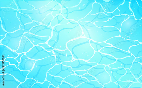 キラキラした明るい水面の背景_横