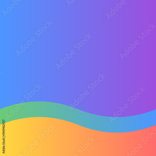 Abstract colorful background with rainbow wave curves and artistic vector patterns create a vibrant light backdrop illustration for a modern banner or wallpaper template design