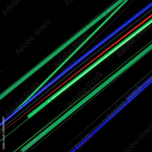 Dynamic abstract composition of repeating linear elements creating a stark spatial rhythm and structured movement on a dark background ,ordered ,sequence ,backdrop