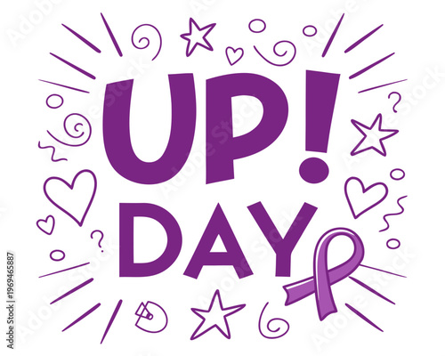 Purple Up Day Vector Illustration, Military Child Appreciation and Support Design