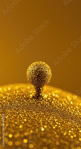 Extremely shiny golden metallic dust creating a mesmerizing abstract texture background detail, perfect for luxury, magic, or festive celebration designs ,festive background ,golden ,backdrop