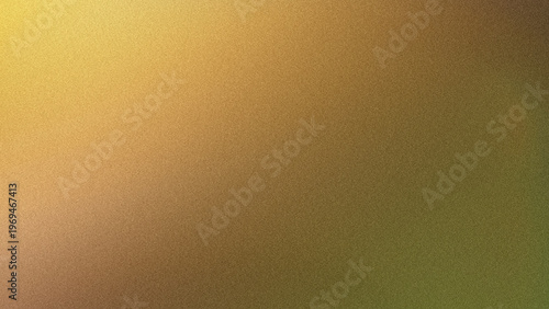 Abstract golden brown gradient background with grainy texture
