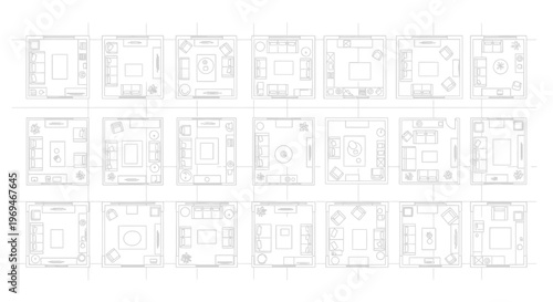 Collection of various house floor plans and designs