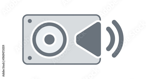 Speaker Icon Sound Emitting Device.