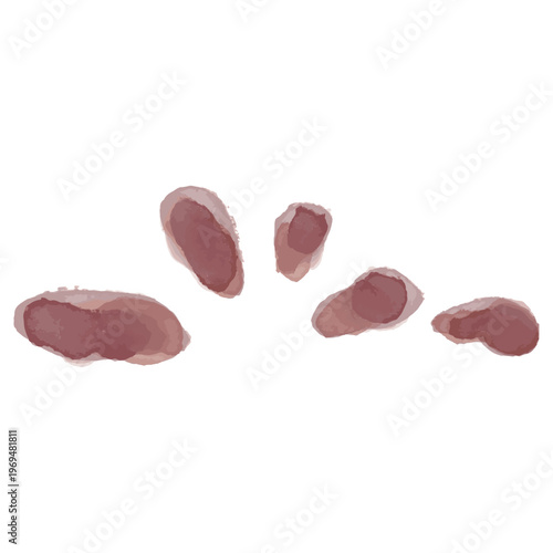 わんぱく水彩シリーズ 幼稚園・保育園向け 泥しぶきのイラスト スプラッシュ どろんこ遊び