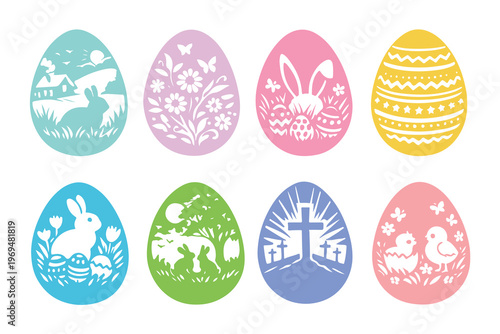 soft pastel easter egg bundle collections
