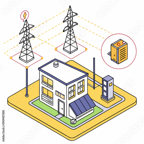Isometric power grid and smart home infrastructur