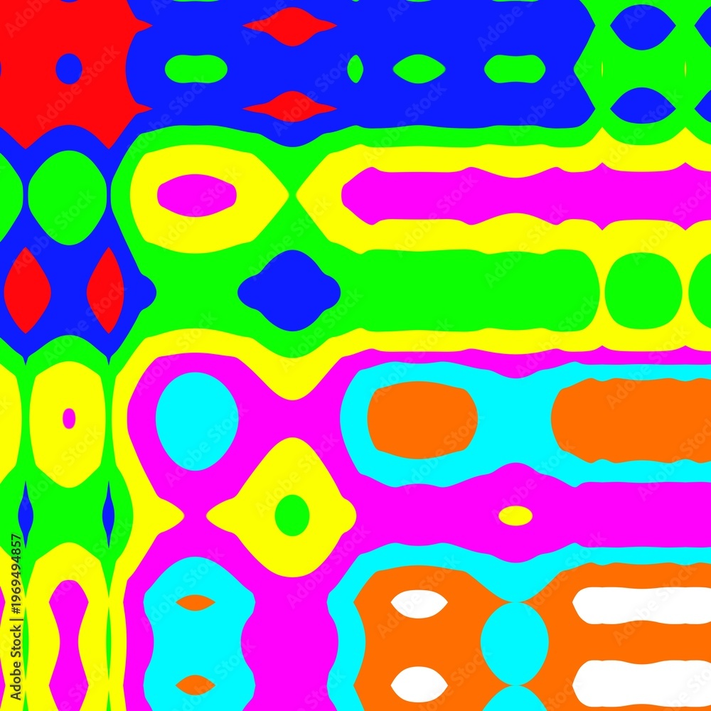 Obraz premium Colorful concentric square patterns in vivid hues forming geometric abstract design showing dynamic composition detail and documentation for digital artwork and creative template