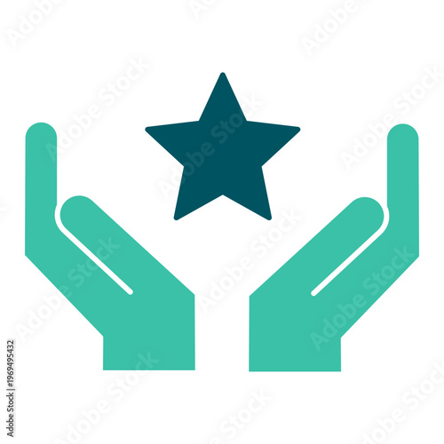 Hands Holding Star Success