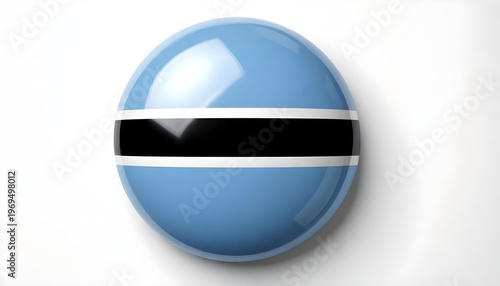 Glossy oval badge with the flag of Botswana on a white background Free Download Glossy oval badge with the flag of Botswana on a white background - GFXLoad