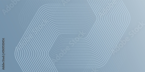 Abstract hexagon lines on gray background. Geometric stripe line art design modern