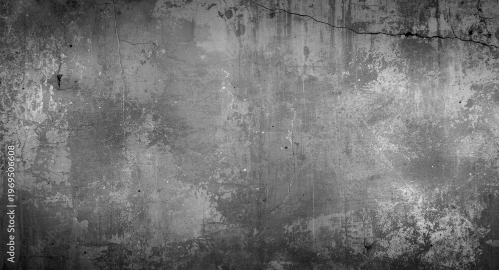 Fototapeta premium Textured concrete wall backdrop in black and white featuring rough weathered appearance with contrasting tones