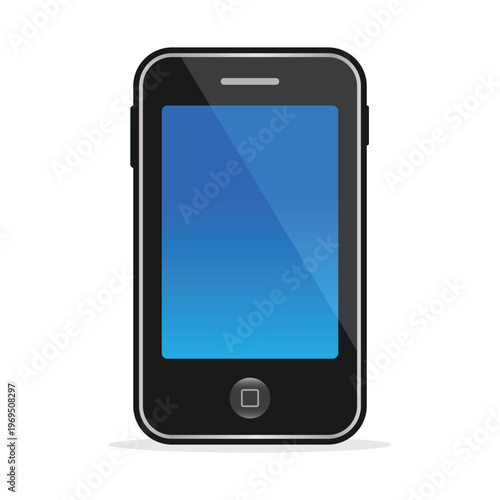 Early generation smartphone design, with a white background. Vector, eps 10
