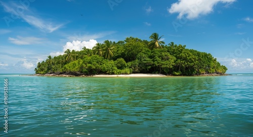 Peaceful shoreline with abu...