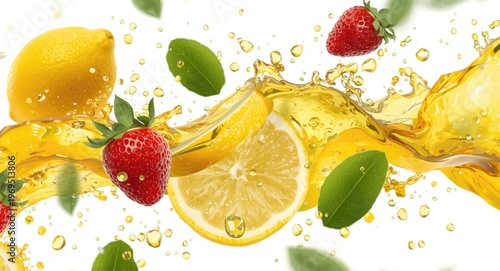 Splash of lemon juice with ...