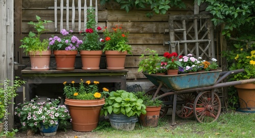 Garden at home featuring co...