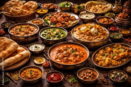 Traditional Indian cuisine ...