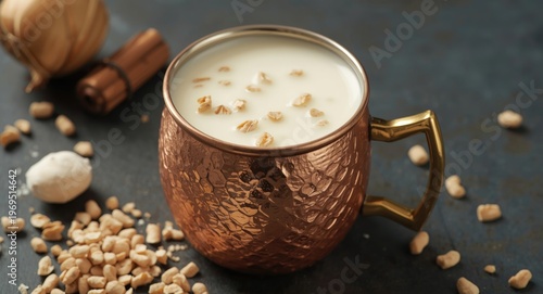 Traditional copper cup cont...