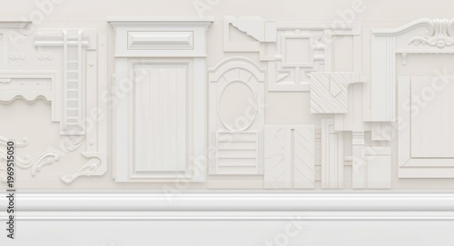 Different shaped white base...