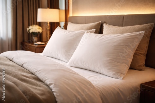 Soft white pillow enhancing...