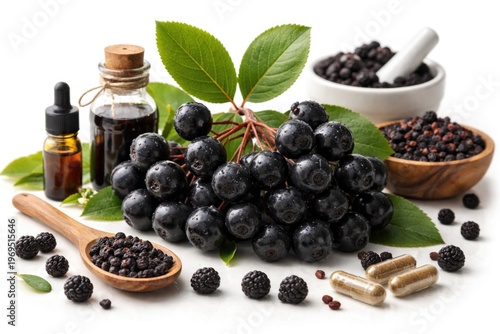 Black Aronia berries medici...