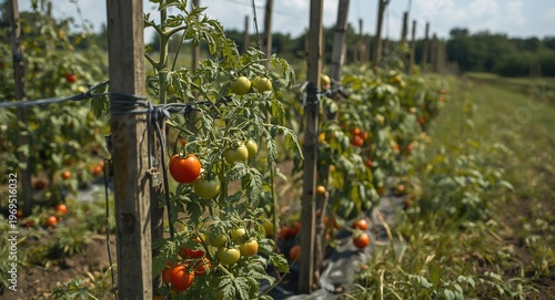 Summer season tomato plants...