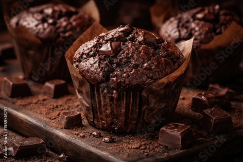 Delicious chocolate muffins...