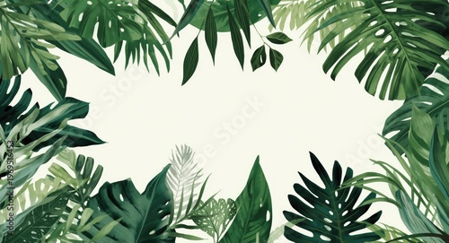tropical botanical backdrop...