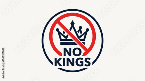 No Kings Graphic Design Concept