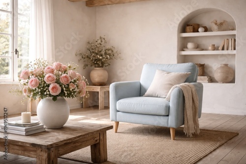 Minimal Rustic Living Room ...